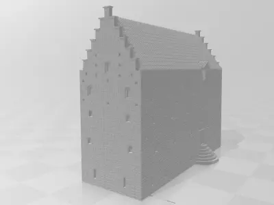 Medieval Swedish Castle Glimmingehus 3D print model
