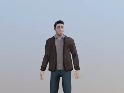 Casual Male Free low-poly 3D model