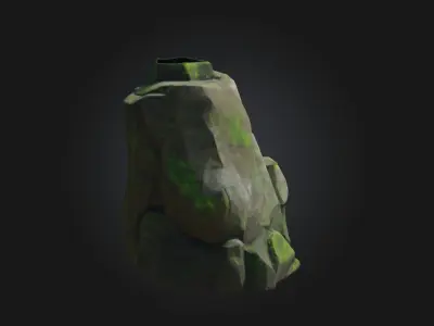Mossy Boulder Formation  Natures Ancient Guardians 3D model