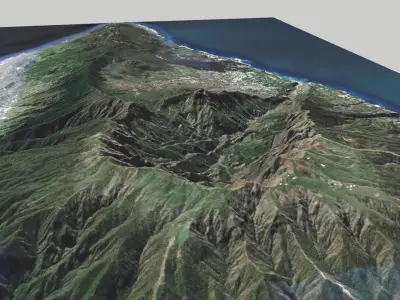 La Palma island Canary Islands Spain 3D model