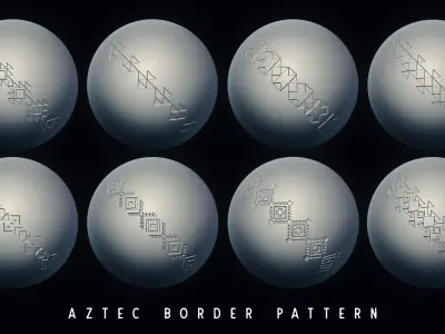 100 Aztec Border Patterns Texture