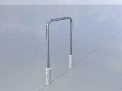 Bicycle Bracket Low-poly 3D model