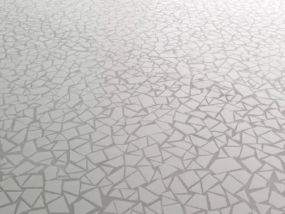 Floor Small Mosaic Crackle White 06 Texture