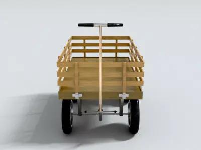 laos Kids Wagon 3D model
