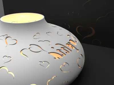 Candle holder Sophia 3D print model