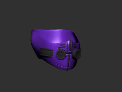 helmet high poly sculpt 3d printable  3D model 138