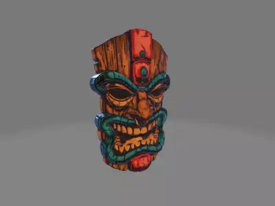 Tiki figure 3D print model
