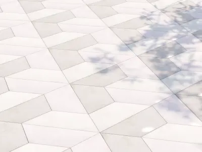 Paving set 01 Low-poly 3D model