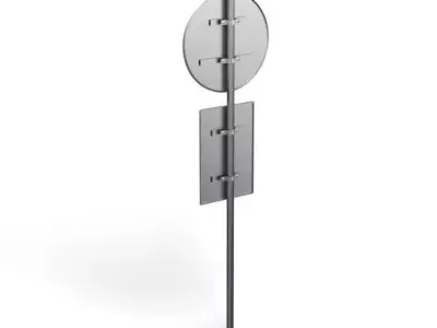 Double Sign Post 3D model