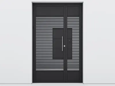Aluminium door 78 3D model