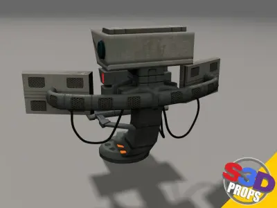 Scifi control panel2 3D model