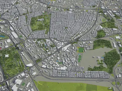 Ankara - City 3D Model Low-poly 3D model