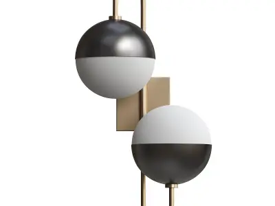  Mid-Century Globe Adjustable Double Swing Arm 3D model