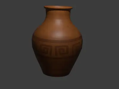 Ancient Terracotta Vase 3D model