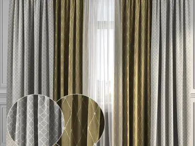 Curtain Set 153 3D model
