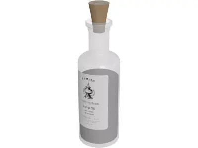 Lighting fluids and matches Lamp Oil Low-poly 3D model