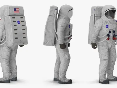  A7L Spacesuit Rigged for Cinema 4D 