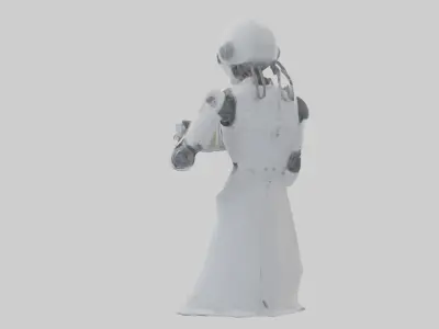 Robot version of a scientist model 2 PCS SET 3D model