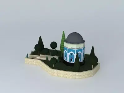 Green tomb Free 3D model