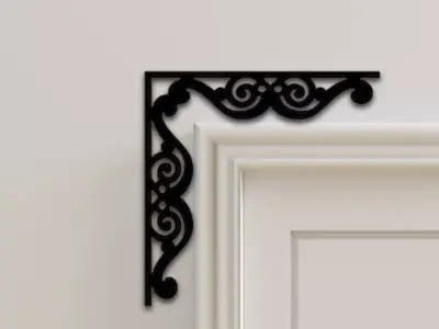 Door Corner Decor 3D print model shop