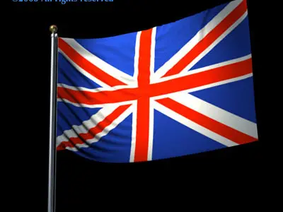 Flag United Kingdom 3D model