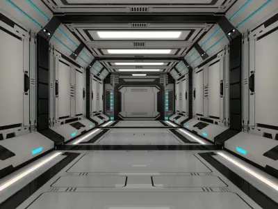 Sci Fi Corridor 3D model