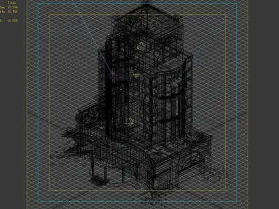 The future world - street waste 04 3D model