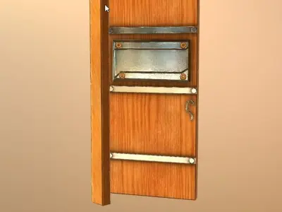 Door 03 Low-poly 3D model buy