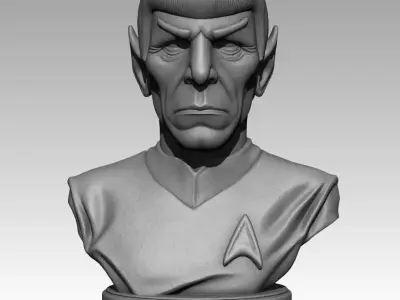 Spock Bust -Leonard Nimoy 3D print model