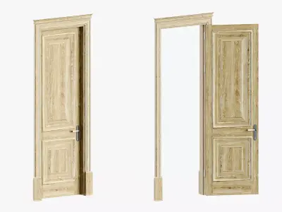 Old wooden doors 3D model
