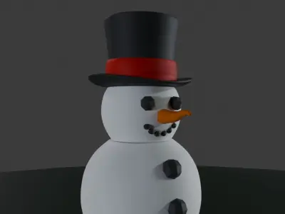 Snowman Candy Dispenser 3D print model