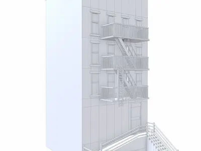 NYC Building 6 - PBR Low-poly 3D model