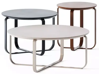 Coffee Tables Clik Cruceta by Kendo Mobiliario 3D model