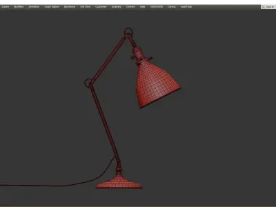 FAIRVIEW TASK TABLE LAMP WITH DOME SHADE Low-poly 3D model