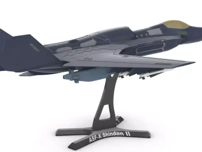 ASF-X SHINDEN II ACE COMBAT 3D print model