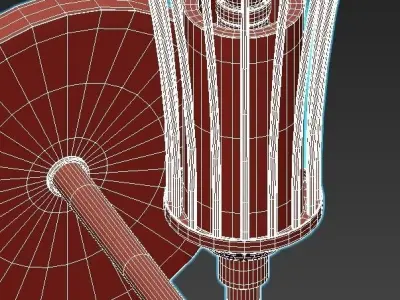 lumien wall sconce gold 3D model