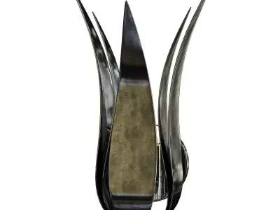 Broche 1 Light Wall Mount Low-poly 3D model