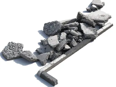 Concrete Debris  3D model