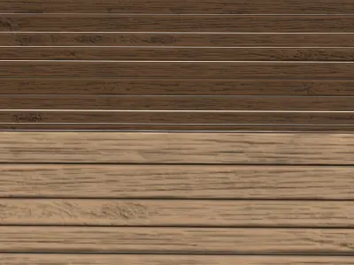 Fence Wooden House metal post Low-poly 3D model