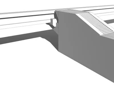 Blame Megastructure Modular Transportation Systems 3D kit Low-poly 3D model
