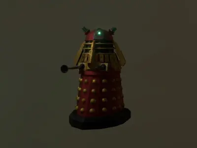 STEAMPUNK COMMADER DALEK PACK - Rogue Film Productions Low-poly 3D model