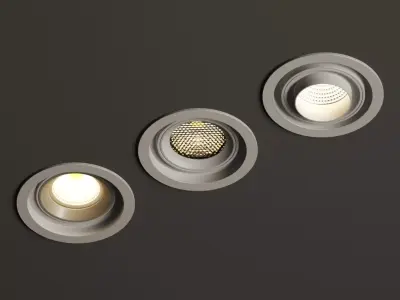 Forstlight Modular Round Recessed Lamp  3D model