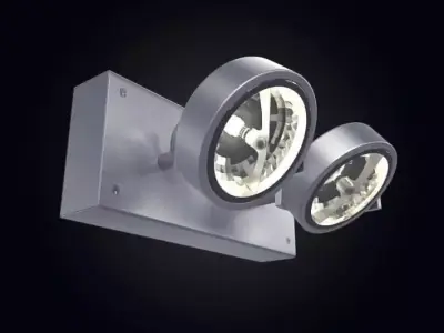 Dual Directional Metal Wall Lamp 3D model