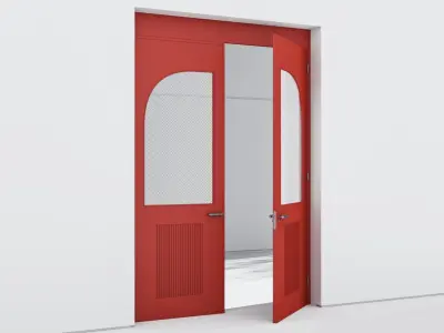 Aluminium door 335 3D model