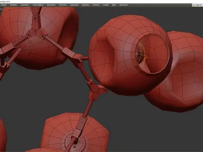 BRANCHING BUBBLES BB 07 Low-poly 3D model