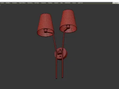 Asto Wall Sconce Low-poly 3D model