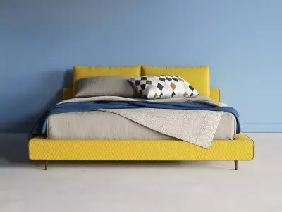 Owen modern bed 3D model