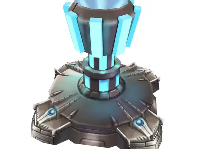 Rotating turret - electric shock type 01 3D model