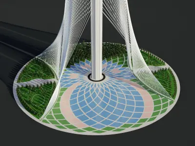 Creek tower - Dubai 3D model