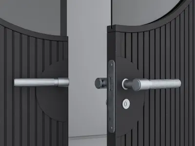 Aluminium door 326 3D model